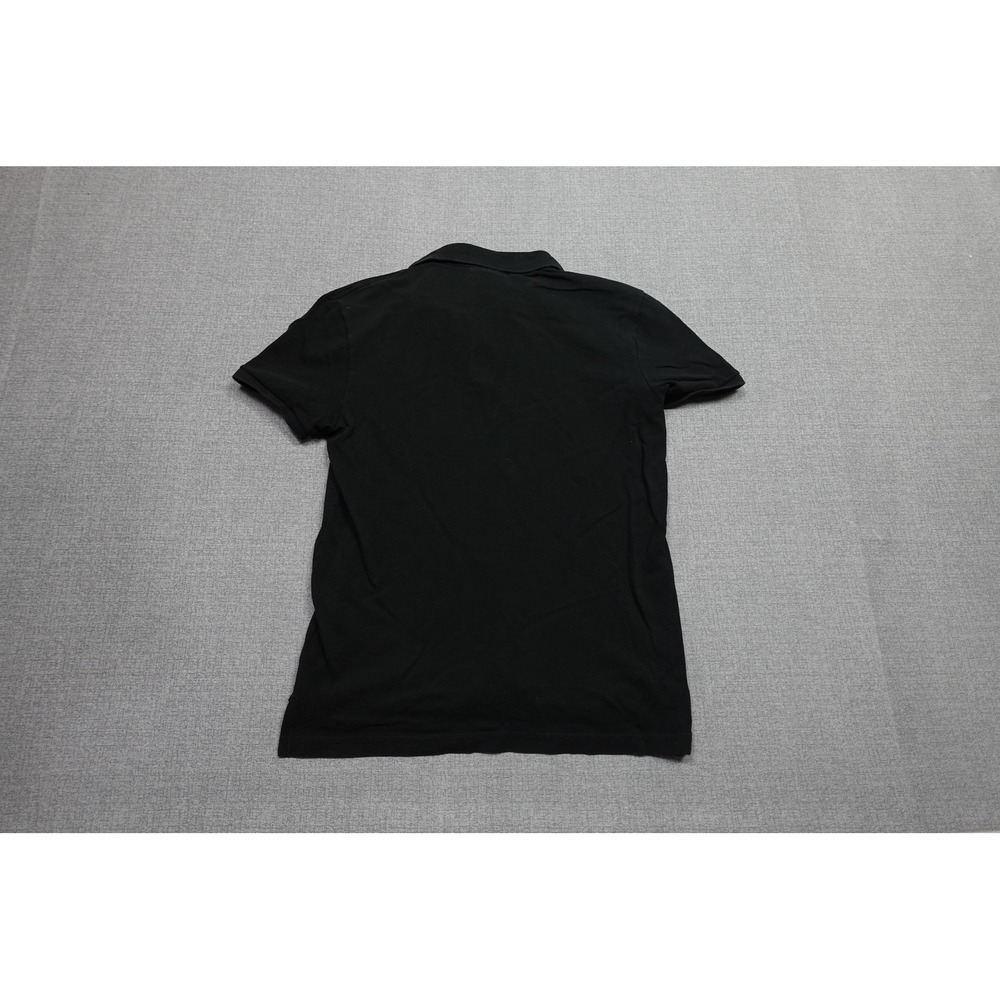 Lacoste For J.Crew Polo Mens Size 4 Black Cotton Knit Logo Soft Stretch Collared - Picture 4 of 8